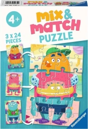 Ravensburger Puzzle Mix & Match: Smiješni čudovišta 3x24 dijelova
