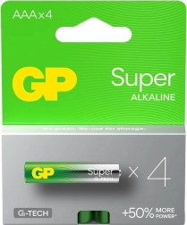 Alkalne baterije GP Super LR03/AAA 4 kom