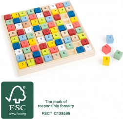 Small Foot drvene sudoku šarene kockice