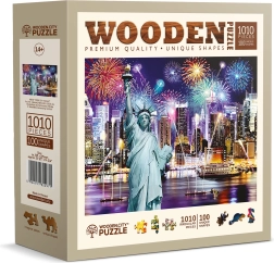 Drvene puzzle WOODEN CITY Noćni New York 1010 dijelova
