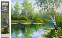 Dijamantno slikanje Proljetni krajolik 30x40 cm