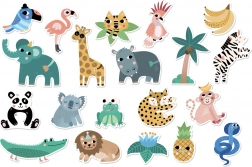 Vilac drvene magnete Džungla za djecu