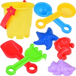 Set igračaka za pijesak – kanta, kalupi i grablje