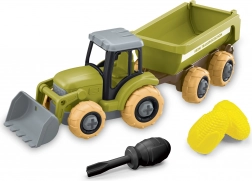 Vijčani traktor s utovarivačem i prikolicom 27 cm