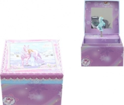 Glazbena kutijica za nakit s princezom i konjem