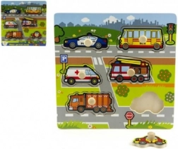 Drvena slagalica Moji prvi automobili