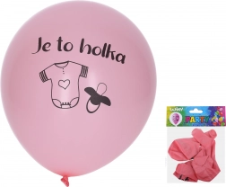 Napunivi baloni 30 cm – set 5 kom, To je djevojčica
