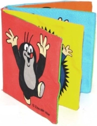 Tekstilna šuškava rasklopiva knjižica KRTEK 10 × 10 cm