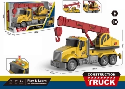 Kids’ cargo crane truck with friction drive and light and sound effects