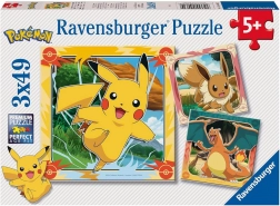 Puzzle Pokémon 3x49 dijelova RAVENSBURGER