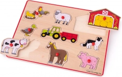 Umetni puzzle Farma Bigjigs Toys