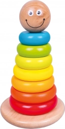 Drveni slagani prstenovi na štapu BINO