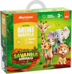 Kocke Mini Waffle - Životinje Savana 100 komada