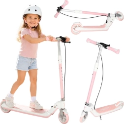 Trike Fix sklopivi dječji romobil sa svjetlećim LED kotačićima, ružičasti