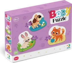 DODO baby puzzle kućni ljubimci 3u1 (2, 3, 4 dijela)