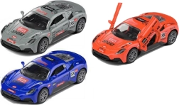 Metalni trkaći automobil na navijanje unatrag