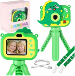 Children's digital dinosaur camera with tripod and 8GB card