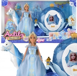 Woopie ledena princeza Lily s čarobnom kočijom i dodacima