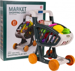 Interaktivna dječja kolica za kupnju sa svjetlima i glazbom, 41 dio – Zelena