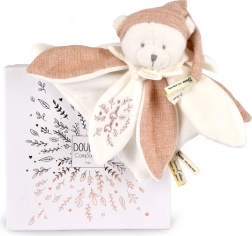 Poklon set plišani medvjedić s kapicom 25 cm ružičasti