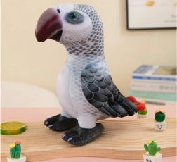 Plišani papagaj sivi 20 cm