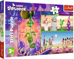 Puzzle 24 Maxi Radoznali Zmaj Diplodok