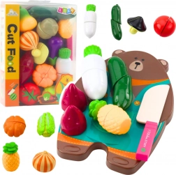 Dječji set za rezanje povrća s daskom i nožem