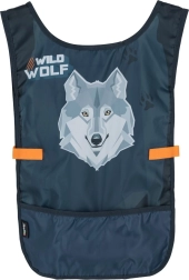 Dječje pončo pregača s motivom vuka