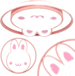 LED stropna lampa za dječju sobu s daljinskim upravljanjem Zeko