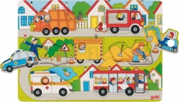 GOKI drvena slagalica - Na cesti