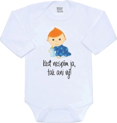 New Baby bodi s printom Kad ne spavam ja, nećete ni vi