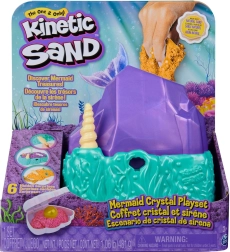 Kinetic Sand morska vila – sjajni set s kristalnom kutijom, 480 g