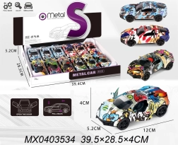 metalni autić CRAZY s pull-back pogonom