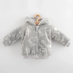 Podstavljena dječja majica s kapuljačom New Baby Winter Times