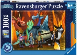 RAVENSBURGER dječje puzzle KAKO IZDRESIRATI ZMAJA: THE NINE REALMS xxl 100 dijelova