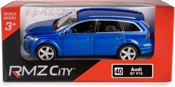 Metalni model automobila RMZ City Audi Q7 V12 1:40 plavi s otvarajućim vratima i pull-back pogonom