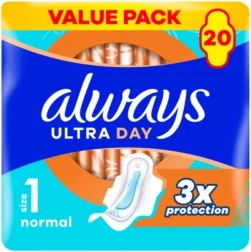 Always Ultra Day Normal higijenski ulošci s krilcima, 20 kom