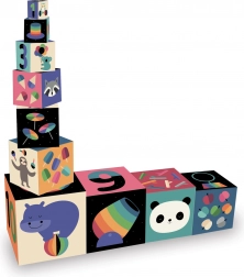 Karton-tornjić na slaganje s ilustracijama Andyja Westfacea