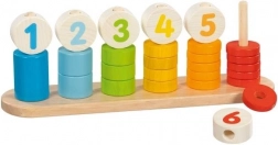 Goki drvena slagalica Naučite računati - Lica