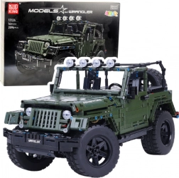 Konstrukcijski set terensko vozilo khaki, 2078 dijelova