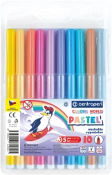 CENTROPEN pastelni flomasteri, 10 boja