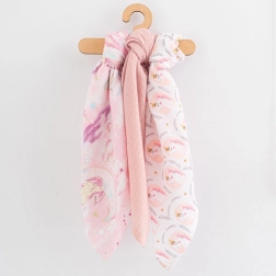 pamučne pelene s tiskom 70×80 cm, 3 kom, za djevojčice