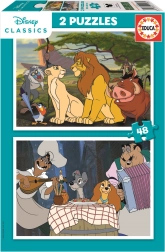 Educa Puzzle Disney Životinje 2x48 dijelova