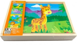 Drvene puzzle – ZOO 4 životinje