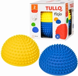 Set of 2 Sensory Half Balls Yellow–Blue