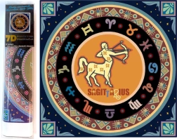 Kreativni set za dijamantno slikanje 7D Zodijak: Strijelac 30x30 cm