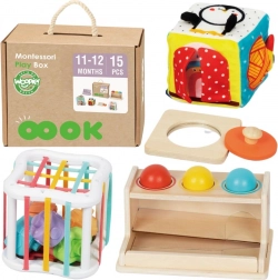 woopie green montessori box 5u1 za bebe 11–12 mjeseci fsc
