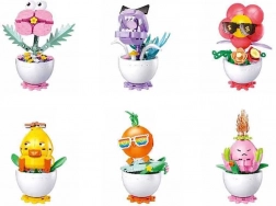 Sluban Flowers biljke u lončiću – kreativni set za slaganje 6 kom