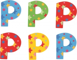 Drveno slovo sa zvjezdicama