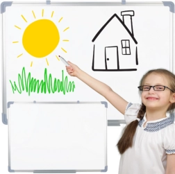 Magnetska bijela ploča za suho brisanje 90 × 60 cm